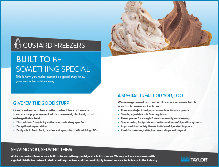 Custard Freezers brochure