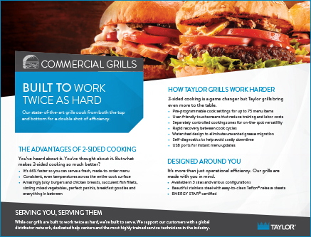 Commercial Grills brochure
